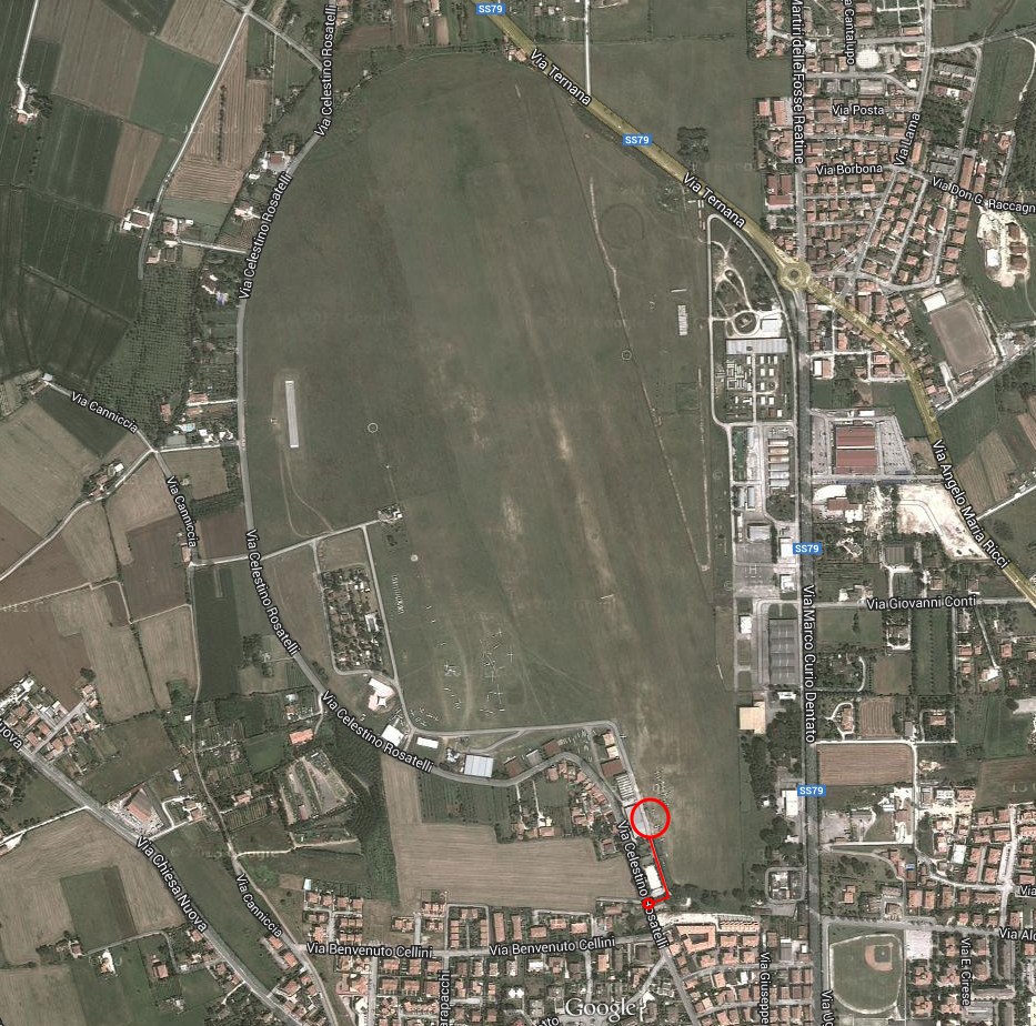 Mappa Aero Club Rieti