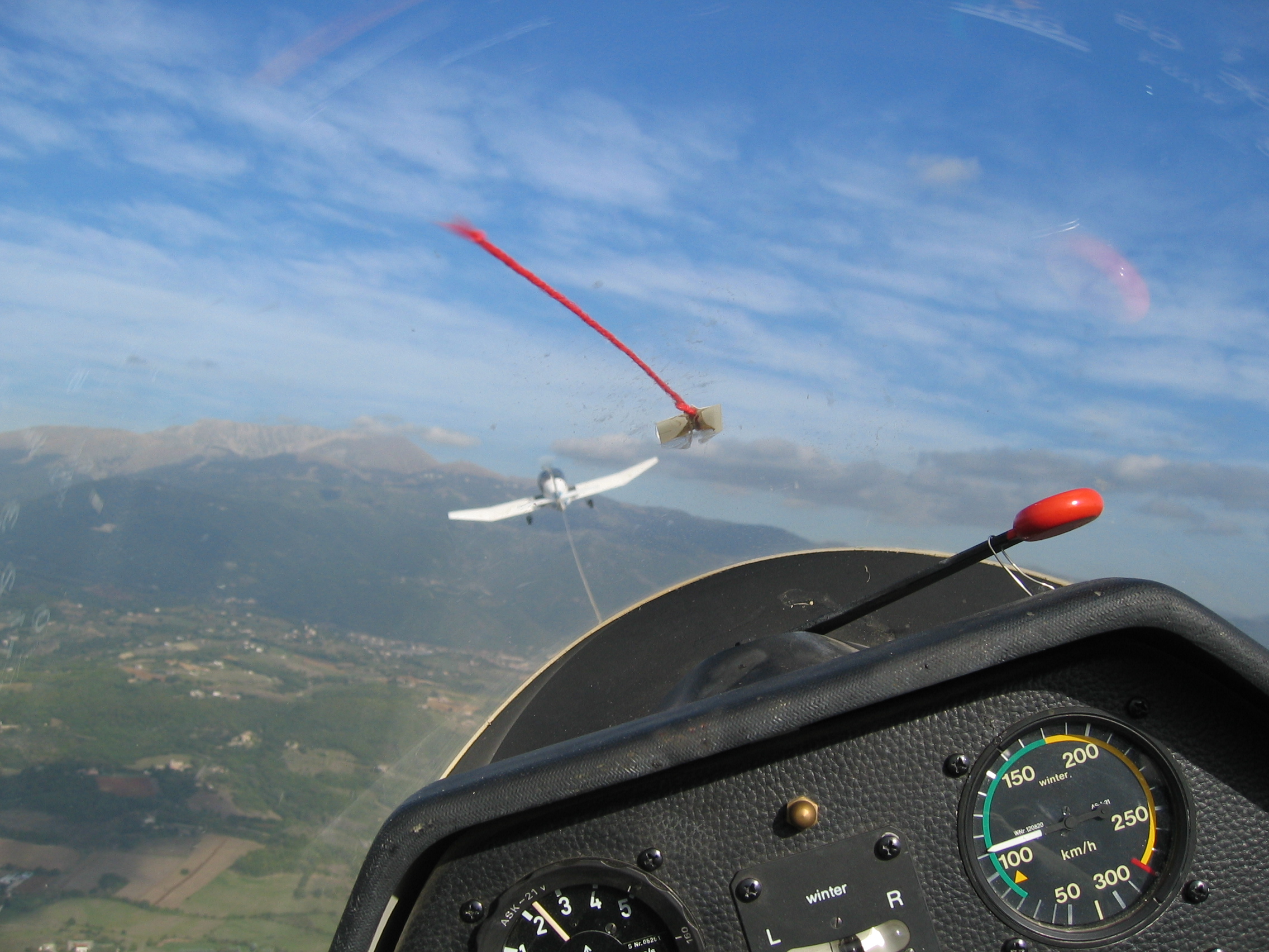 In volo al traino