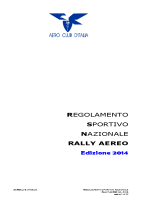 Regolamento Sportivo Nazionale Volo a Motore – Rally Aereo 2014