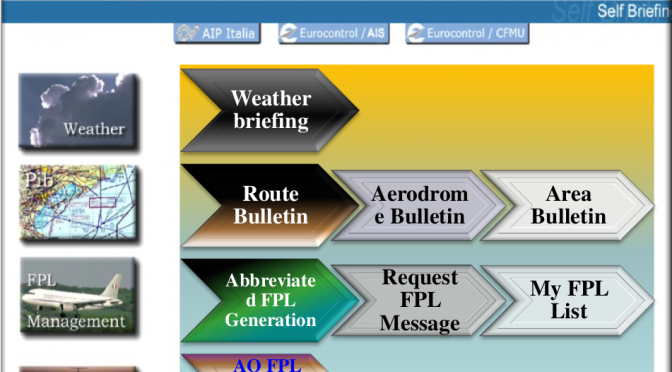 Flight plan & Self Briefing ENAV - AOIS - Aeronautical Operational Information System