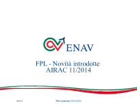 Presentazione Self Briefing FPL ENAV