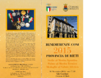 Benemerenze CONI 2015