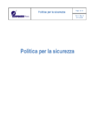 Politica per la sicurezza