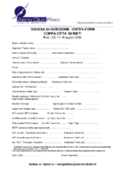 Scheda di Iscrizione – Entry Form CCR 2024
